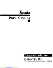 Tanaka TBC-501 Parts Catalog
