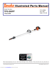 Tanaka TPS-260PF Illustrated Parts Manual