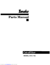 Tanaka ` EHC-140 Parts Manual