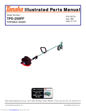 Tanaka Portable Edger TPE-250PF Illustrated Parts Manual