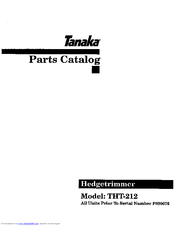 Tanaka THT-212 Parts Catalog