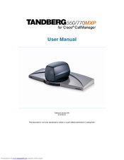 TANDBERG MXP 550 User Manual