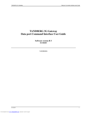 TANDBERG D1320203 User Manual