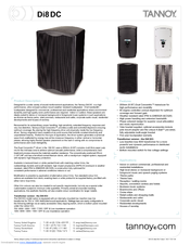 Tannoy Di8DC Specifications
