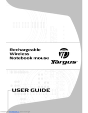 Targus Rechargeable Wireless Notebook Mouse User Manual