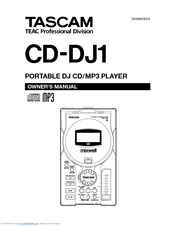 Tascam CD-DJ1 Owner's Manual