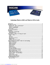 Tascam Computer Hardware User Manual