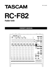Tascam RC-F82 Owner's Manual