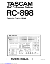 Tascam RC-898 Owner's Manual