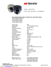 TRIVIEW TFD-CSH26AI2412 Specifications