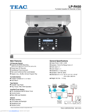 Teac LP-R450 Specifications