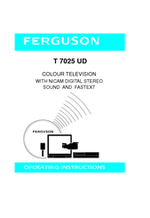 Ferguson Ferguson T 7025 UD Operating Instructions Manual