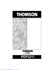 Thomson Thomson Lyra PDP2211 User Manual