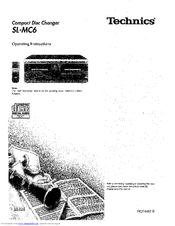 Technics SL-MC6 Operating Instructions Manual