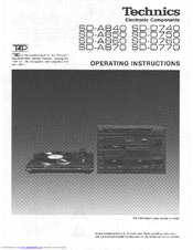 Technics SD-A840 Operating Instructions Manual
