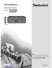 Technics Sa Dx950 Manuals Manualslib