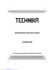 Technika LCD40-920 Operating Instructions Manual
