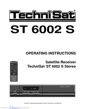 TechniSat ST 6002 S Operating Instructions Manual