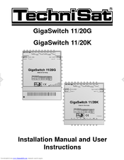 TechniSat GigaSwitch 11/20K Installation Manual And User Instructions