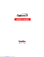 Tekram Technology CaptureTV M205 PRO User Manual