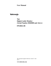 Tektronix 764 User Manual