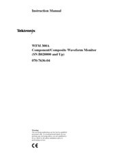 Tektronix B020000 Instruction Manual