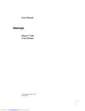 Tektronix PHASER 240 User Manual