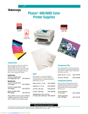 Tektronix Phaser 480 Brochure