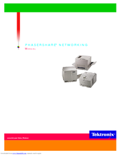 Tektronix Phasershare Printer Networking Manual