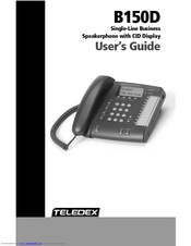Teledex B150D User Manual