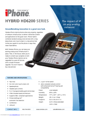 Teledex iPhone Hybrid HD6200 series Specifications