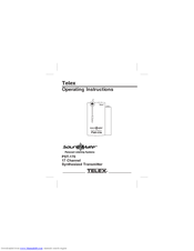 Telex PST-170 Operating Instructions Manual