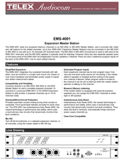 Telex Audiocom EMS-4001 Specifications