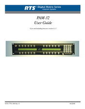 RTS Digital Matrix Intercom PAM-32 User Manual