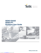 Telit Wireless Solutions GE863-PY Pb balls Hardware User's Manual
