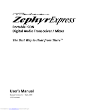 Telos ZephyrExpress User Manual