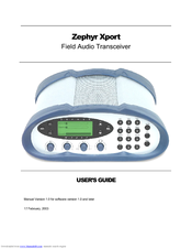 Telos Zephyr Xport User Manual