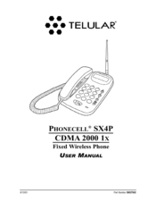 Telular Phonecell SX4P 1x User Manual