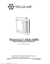 Telular PHONECELL SX3e AMPS User Manual