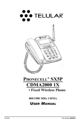 Telular SX5P CDMA2000 User Manual