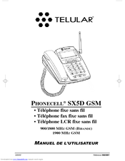 Telular PHONECELL SX5D Manuel De L'utilisateur