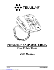 Telular PHONECELL SX6P-200C CDMA User Manual