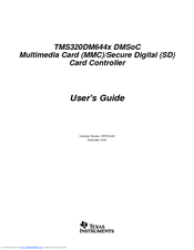 Texas Instruments TMS320DM644x User Manual