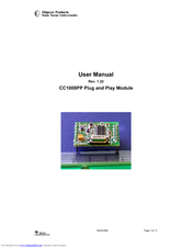 Texas Instruments CC1000PP User Manual