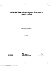 Texas Instruments MSP50C6xx User Manual