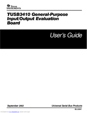 Texas Instruments TUSB3410 User Manual