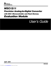 Texas Instruments MSC1211 User Manual
