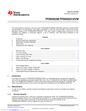 Texas Instruments TPS650231EVM User Manual