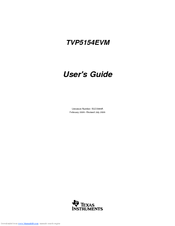 Texas Instruments TVP5154EVM User Manual