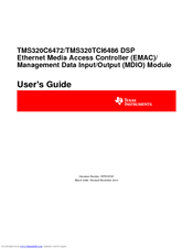 Texas Instruments TMS320TCI6486 User Manual
